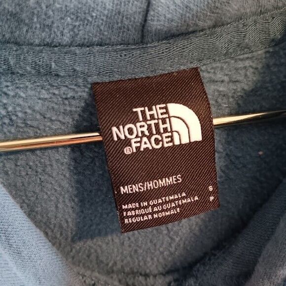 The North Face Never Stop Exploring Pullover Hoodie Men Small Teal Logo Pocket - Picture 6 of 6